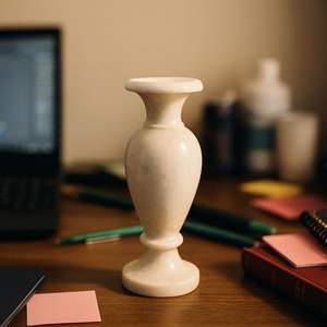 Jarrón de Flores Moderno Hecho a Mano con Incrustaciones de Piedras Semipreciosas para Decoración de Mesa en Bodas - Product Image 3