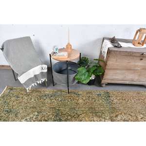 Tapis en laine patchwork beige marron classique 9.1x12.2 pieds Design turc pour la maison vivant Rectangle forme Latex pour entrée chevet - Product Image 3