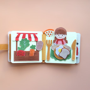 Jouet éducatif Montessori activité livre de feutre occupé enfants maison de poupée tranquille bébé cadeau apprentissage 'ma maison' couleur personnalisée - Product Image 4