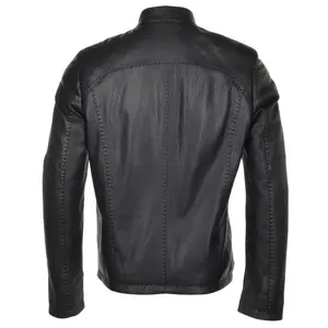 Veste en cuir d'agneau pour homme, best-seller, style vintage et design respirant, disponible en plusieurs couleurs pour une utilisation en extérieur - Product Image 6