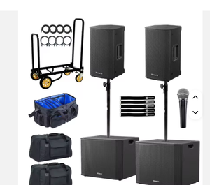 NOUVEAU Pack Duo d'enceintes actives originales XPRS102 10 avec caisson de basses W18 - Product Image 2