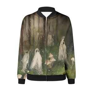 Nueva chaqueta de bombardero de béisbol de calidad superior, de secado rápido, sostenible, transpirable, informal, con cremallera, estampado Letterman Stand para exteriores - Product Image 1