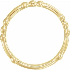 Romantic Stainless Steel Bead <b>Ring</b> Fashionable Gold Plated Inlay with Geometric Design Stylish Eternity Style Perfect Gift - Product Image 4