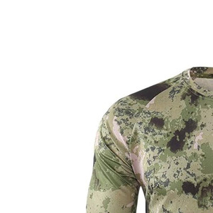 Camiseta Deportiva de Compresión de Manga Larga para Hombre, Cuello Redondo, Corte Holgado, Secado Rápido, Tejido Deportivo, Ecológico, Transpirable, Poliéster - Product Image 2