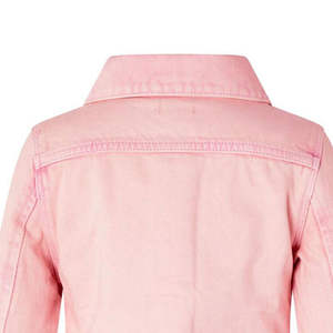 Chaqueta Vaquera para Mujer, Diseño Nuevo 2025, Corte Regular, 100% Algodón, Transpirable, Alta Calidad, Color Sólido, MOQ Bajo - Product Image 6