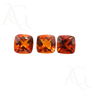 เบาะรองนั่งเหลี่ยมเพชรพลอยธรรมชาติ Madeira Citrine ตัดอัญมณีหลวมสำหรับทำเครื่องประดับ - Product Image 1