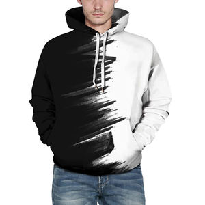 Sweat-shirt à capuche pour homme, dernière collection, personnalisable, impression 3D par sublimation, tissu polaire, OEM - Product Image 6