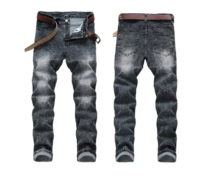 Jeans da uomo dalla vestibilità regolare Multi ombreggiati della migliore qualità Jeans Casual di Design personalizzato di qualità eccellente