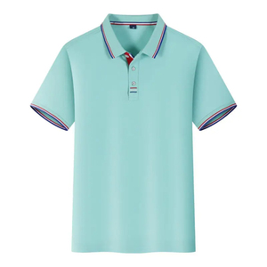 เสื้อโปโลแขนสั้นสำหรับผู้ชายเสื้อโพลีเอสเตอร์ลายตลกออกแบบโลโก้ได้ตามต้องการแบบแข็ง - Product Image 1