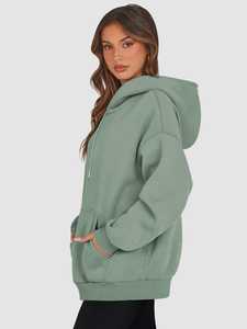 Sudadera con Capucha para Mujer, Otoño, Sudadera con Capucha de Algodón Grueso, Cálida, Antibolitas y Transpirable para Mujer - Product Image 3
