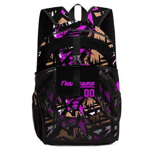 Mochila de Sublimación para Equipo, Logotipo Personalizado, Patrón de Letras a Todo Color, Impresión Completa, Bolsa Deportiva Escolar, 20-35L, SSTB-0081B - Product Image 6