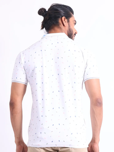 เสื้อยืดคอโปโลแขนยาวครึ่งแขนสำหรับผู้ชาย, เสื้อยืดคอ100% ลำลองพิมพ์ลายผ้าฝ้ายสวมใส่พอดีตัวและยืดได้ - Product Image 2