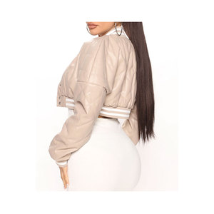 Veste d'université de base-ball pour femmes, marque de mode, surdimensionnée, vente en gros - Product Image 4