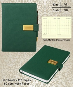 Planificador diario ejecutivo de cuero PU 2025 encuadernado duro con páginas dominicales completas para seguros educativos y agencias de viajes disponibles - Product Image 4