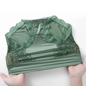 Bragas de algodón de encaje sin costuras para mujer, ropa interior elástica de talla grande para mujer, lencería de encaje transpirable sin rastro Sexy para mujer - Product Image 6