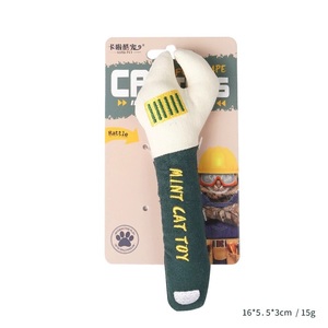 Funny Plush Catnip Toy Set with Multi-<b>Shaped</b> Tools (Wrench Hammer Saw)-Chew Toys for Cats Solo <b>Play</b> & Bonding - Product Image 3