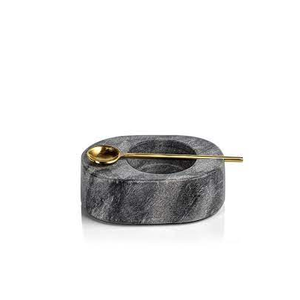 Salero de mármol para cocina, caja de almacenamiento de condimentos y sal con cuchara de latón para tamaño personalizado, precio barato - Product Image 1