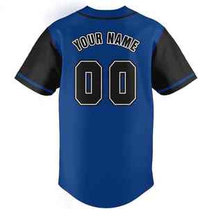 Haut fabricant nouveau maillot de baseball à la mode en gros dernier modèle de mode portez votre propre logo maillot de baseball - Product Image 6