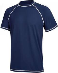 Conception populaire respirant à séchage rapide Compression Rash Guard chemises hommes à manches courtes Compression Rash Guard pour hommes - Product Image 2