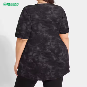 T-shirt ample à col rond pour homme, de haute qualité, été, coupe ample, 230 g/m², 100 % coton, séchage rapide, écologique, respirant - Product Image 4