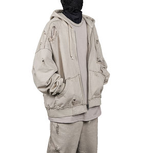 Ensemble de survêtement pour homme, hiver, 100% coton, tissu à capuche, tie-dye pour sweat-shirt, surdimensionné, broderie 3D, faible MOQ, vêtements de sport pour homme - Product Image 3