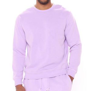 Sweat-shirt à col rond respirant pour hommes avec logo personnalisé 100% coton col rond teint uni pour l'hiver-impression numérique Min. Commander 2 pièces - Product Image 1