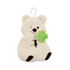 KiKi QUOKKA <b>Luxuriously</b> Soft Ivory <b>Hand</b> <b>Towel</b> Stylish Polyester Design - Product Image 1