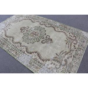 Alfombra Vintage Grande de 5x8.5 pies, Alfombra Turca, Alfombra Floral Verde - Product Image 4