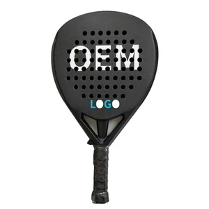 Fabricant professionnel de raquettes de padel en fibre de carbone 12k personnalisées avec motif circulaire, légères et durables pour le tennis - Product Image 3