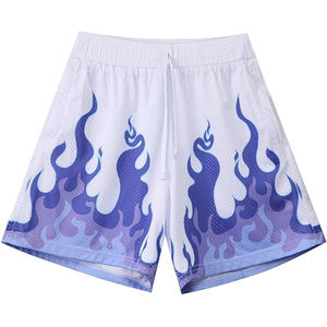 Haute qualité 100% coton hommes été Double couche maille Shorts en gros vêtements de sport décontracté Sublimation imprimé vêtements de sport Shorts - Product Image 1