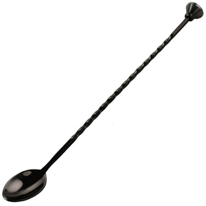 Black <b>Bar</b> spoon stainless steel wholesale long handle water <b>drop</b> mixing <b>bar</b> spoon cocktail for home <b>bar</b> restaurant hot sell 2023 - Product Image 1