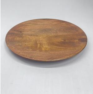 Premium Acacia Wood Charger Plate Juego de vajilla Modern Luxury Serving Platter Wedding Home Decor Lavavajillas Safe 100PCs - Product Image 1
