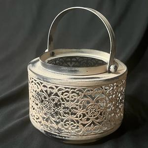 Gray Distressed Metal Mini Candle <b>Lantern</b> for Christmas and Garden Decoration Handmade Hanging Candle <b>Lanterns</b> - Product Image 4