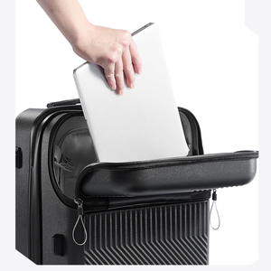 <span class=keywords><strong>Maleta</strong></span> de Mano con Compartimento para Portátil, Puerto USB y Portavasos, Fabricada en ABS+PC, Rígida, con Ruedas Giratorias, Aprobada por Aerolíneas - Product Image 2