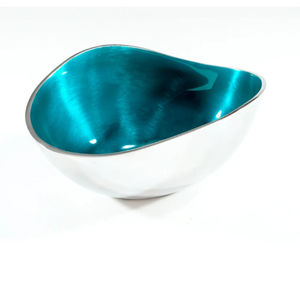 Vente chaude Bol Décoratif Premium Petit Émail Brossé En Aluminium Bol De Service Articles De Vaisselle Décorative Parfaite - Product Image 1