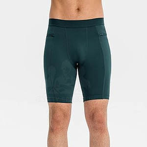 Shorts de compression sportifs mi-longs à taille élastique sur mesure respirants pour hommes Gym Fitness Haute qualité - Product Image 5