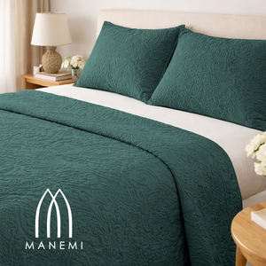MANEMI Couvre-lit d'été mi-saison avec 1 ou 2 taies d'oreiller, différentes tailles - Product Image 1