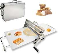 Machine à étaler la pâte, Étaleur manuel, Étaleur réversible pour pâte feuilletée et fondant, Pliable, pour croissants, pâtisseries et pizzas