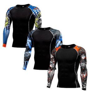 เสื้อรัดกล้ามเนื้อสำหรับบราซิลเลียนยิวยิตสู (BJJ) ป้องกันรังสียูวี 50+ เป็นมิตรกับสิ่งแวดล้อม แห้งเร็ว ลายพิมพ์แบบซับลิเมชั่น ออกแบบเองได้ แขนยาว / ขายส่ง - Product Image 2