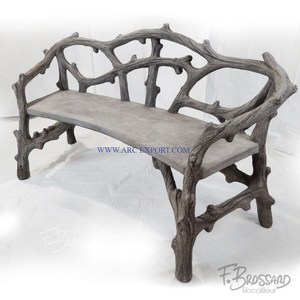 Sillas de jardín para restaurante, silla hecha a mano de forma personalizada de gran tamaño de Material de aluminio y madera Vintage para suministro al por mayor - Product Image 1