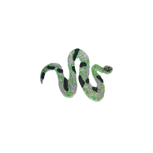 New Factory Supply Handmade Cartoon Snake Sequin Beaded Patch