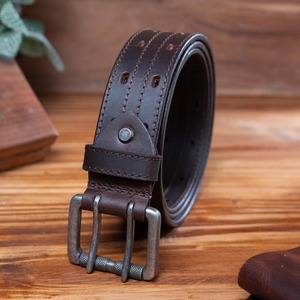 Cinturón de cuero Full Grain Brown Regalo de hombre para novio Calidad de moda 2017 - Product Image 2