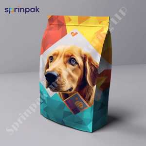 Sprinpak Mylar ถุงใส่อาหารสัตว์เลี้ยงกันความชื้นกล่องซิปแบบเลื่อนซิปด้านล่างทนทานพิมพ์ลายพลาสติก - Product Image 3