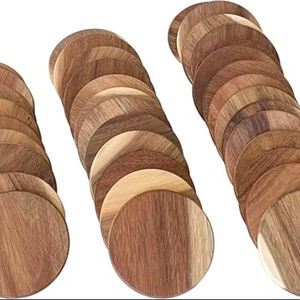 Natural Wooden <b>Square</b> Coaster with Customized Printing Designs Eco-Friendly <b>Table</b> Protection High Quality for Home <b>Kitchen</b> Use - Product Image 1