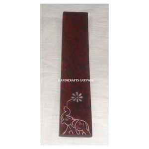 ที่ใส่ธูปทรงสี่เหลี่ยมผืนผ้าทำจากหินสบู่ธรรมชาติคุณภาพดี งานแฮนด์เมด ลายช้าง สำหรับตกแต่งบ้าน - Product Image 1