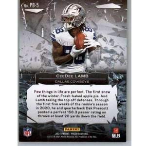 Panini Break 2021 # Tarjeta Coleccionable de Fútbol Americano de la NFL de Dallas, 5 CeeDee Lamb - Product Image 2