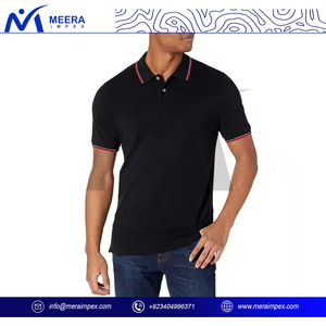Meilleure vente polo pour homme T-shirt en coton coupe ajustée à la mode respirant 2025 Hot Sell Short Sleeve Casual Solid Knitted - Product Image 3