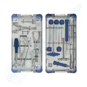 Sialkot Maker Care & Cure Surgico Steel Spine Instrument Set Para Parafusos de Implantes Ortopédicos Instrumentos Cirúrgicos à venda
