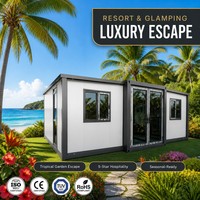 Cabane de retraite bien-être pour le yoga, studio modulaire préfabriqué pour complexe de méditation et de pleine conscience et vacances de relaxation