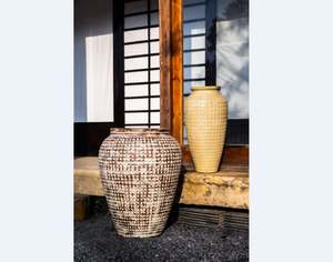 [Leo Nguyen Le] - Vente en gros de pots d'extérieur - Grandes jardinières Atlantis en céramique émaillée pour l'extérieur - Product Image 1